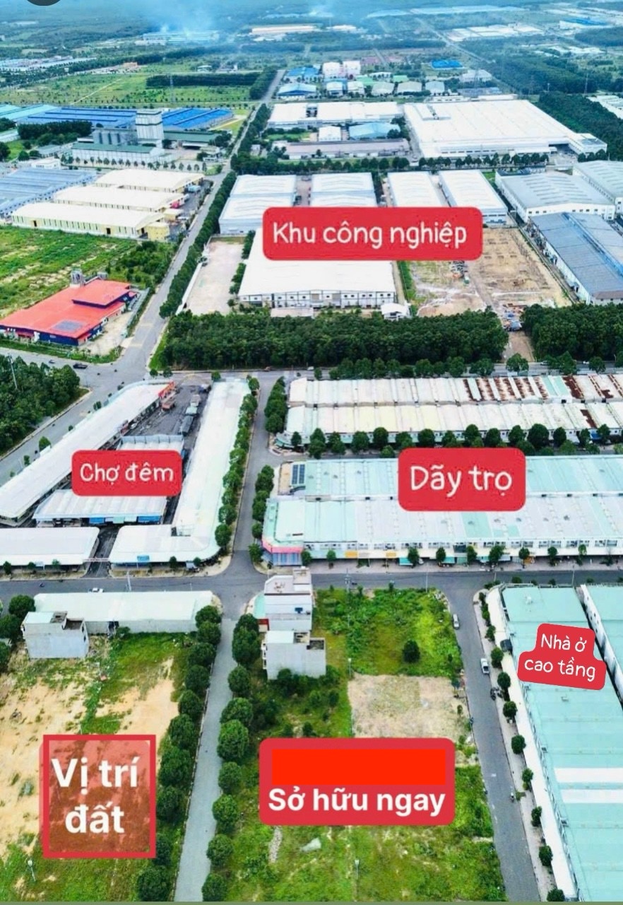 Bán đất chợ đêm mặt tiền Kcn Bàu Bàng 150m2 Tt925tr sở hữu ngay, view chợ