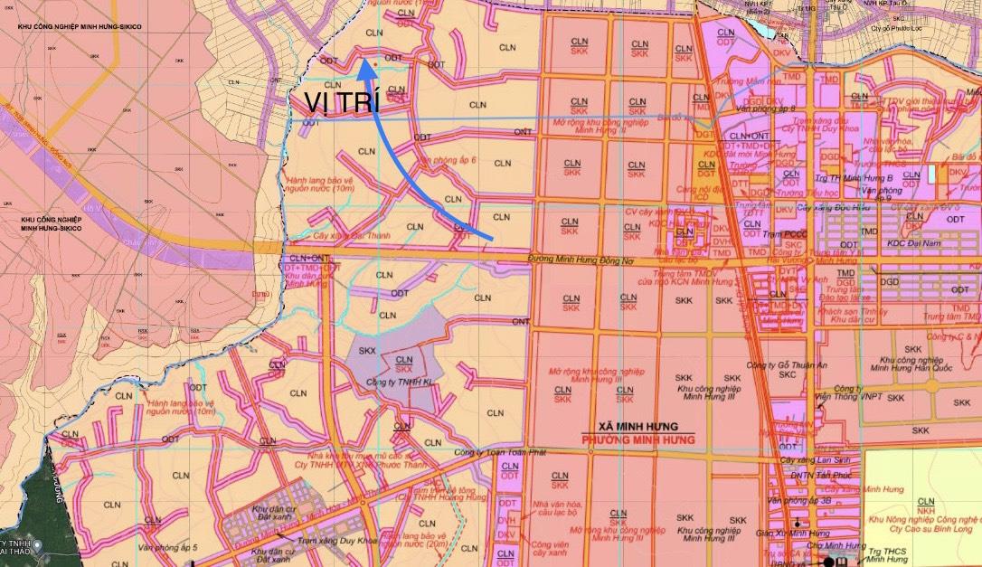 Bán đất phường Minh Hưng, thị xã Chơn Thành, Bình Phước